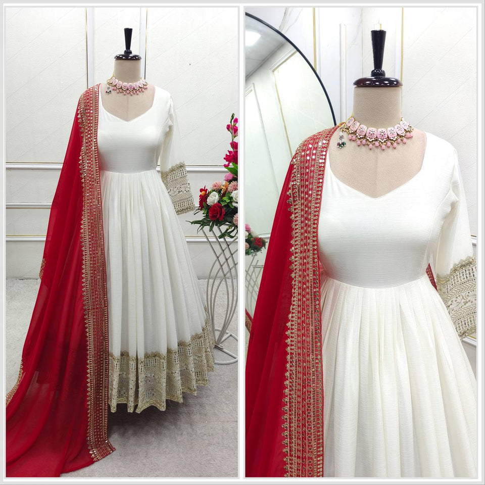 Launching New Design *(Princess-Cut Gwon)*Reddy To Party Wear Look pics