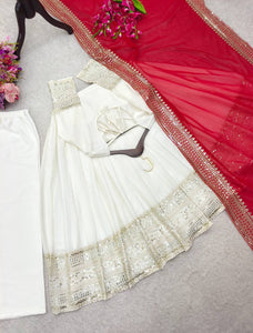 Launching New Design *(Princess-Cut Gwon)*Reddy To Party Wear Look pics