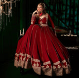 Launching New Đěsigner Party Wear Look Heavy Fox Georgette Gwon Pent & Dupatta Set