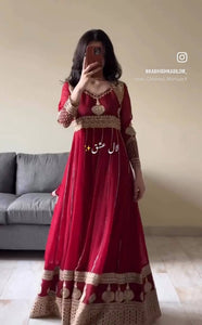 Launching New Đěsigner Party Wear Look Heavy Fox Georgette Gwon Pent & Dupatta Set