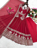 Launching New Đěsigner Party Wear Look Heavy Fox Georgette Gwon Pent & Dupatta Set