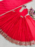 Launching New Đěsigner Party Wear Look Heavy Dola Silk Gwon Pent & Dupatta Set