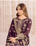 Launching New Đěsigner Party Wear Look Heavy Fox Georgette Top Plazzo & Dupatta Set