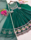 Launching New Đěsigner Tredition Look Heavy Fox Georgette Gwon Pent & Dupatta Set