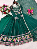 Launching New Đěsigner Tredition Look Heavy Fox Georgette Gwon Pent & Dupatta Set