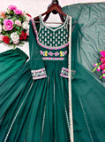 Launching New Đěsigner Tredition Look Heavy Fox Georgette Gwon Pent & Dupatta Set
