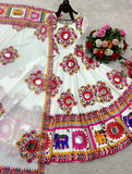 Launching New Đěsigner Navratri Look Heavy Moss Satin Silk Gwon & Dupatta Set*