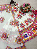 Launching New Đěsigner Navratri Look Heavy Moss Satin Silk Gwon & Dupatta Set*