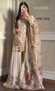 Launching New Đěsigner Party Wear Look Heavy Cinon Silk Top Sarara & Dupatta Set