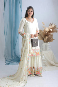 Presenting New WW Real Modling Products Cinon Silk Top-Sarara and Dupatta Set Fully Stitched Ready To Wear