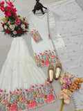 Presenting New WW Real Modling Products Cinon Silk Top-Sarara and Dupatta Set Fully Stitched Ready To Wear