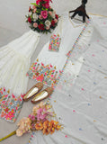 Presenting New WW Real Modling Products Cinon Silk Top-Sarara and Dupatta Set Fully Stitched Ready To Wear