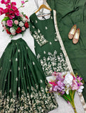Presenting New Cinon Top-Sarara and Dupatta Set Fully Stitched Ready To Wear