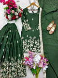 Presenting New Cinon Top-Sarara and Dupatta Set Fully Stitched Ready To Wear