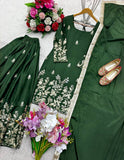 Presenting New Cinon Top-Sarara and Dupatta Set Fully Stitched Ready To Wear