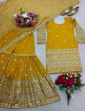 Presenting New Twin Net Top-Sarara and Dupatta Set Fully Stitched Ready To Wear