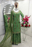 Presenting New Cinon- Top-Sarara and Dupatta Set Fully Stitched Ready To Wear