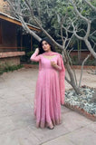 Presenting New Sumer Collection Fox Georgette Gown -Pent  Dupatta Set Fully Stitched Ready To Wear 🔥😍🥰*