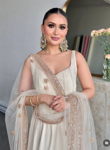 Presenting New Sumer Collection Fox Georgette Gown -Pent  Dupatta Set Fully Stitched Ready To Wear