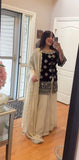 Presenting New Cinon Silk Top-Plazzo and Dupatta Set Fully Stitched Ready To Wear