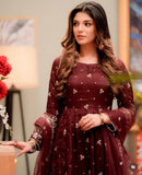 Presenting New Collection Heavy Chinon Silk Gown -Pent  Dupatta Set Fully Stitched Ready To Wear