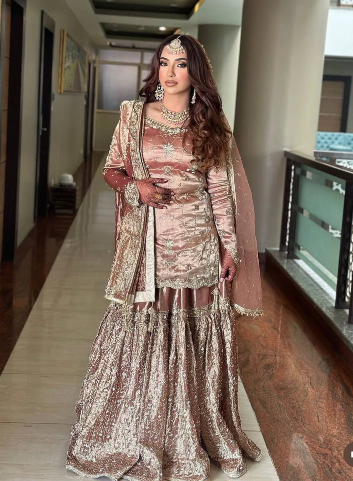 Presenting New Zimmy-Chu Silk Top-Sarara and Dupatta Set Fully Stitched Ready To Wear 🔥😍🥰*