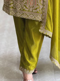 Presenting New Cinon Top-Pent and Dupatta Set Fully Stitched Ready To Wear