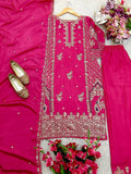 Presenting New Cinon Top-Pent and Dupatta Set Fully Stitched Ready To Wear