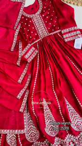 Presenting New  Pure Fox Georgette Gwon Pent and Dupatta Set Fully Stitched Ready To Wear
