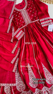 Presenting New  Pure Fox Georgette Gwon Pent and Dupatta Set Fully Stitched Ready To Wear