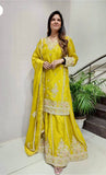 Presenting New Real Modling Pure Cinon Top-Sarara and Dupatta Set Fully Stitched Ready To Wear Presenting New Real Modling Pure Cinon Top-Sarara and Dupatta Set Fully Stitched Ready To Wear