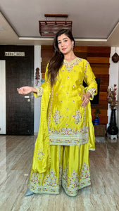 Presenting New Real Modling Pure Cinon Top-Sarara and Dupatta Set Fully Stitched Ready To Wear Presenting New Real Modling Pure Cinon Top-Sarara and Dupatta Set Fully Stitched Ready To Wear