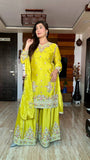 Presenting New Real Modling Pure Cinon Top-Sarara and Dupatta Set Fully Stitched Ready To Wear Presenting New Real Modling Pure Cinon Top-Sarara and Dupatta Set Fully Stitched Ready To Wear