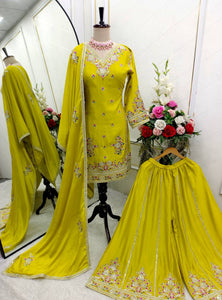 Presenting New Real Modling Pure Cinon Top-Sarara and Dupatta Set Fully Stitched Ready To Wear Presenting New Real Modling Pure Cinon Top-Sarara and Dupatta Set Fully Stitched Ready To Wear