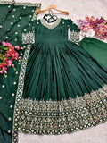 Presenting New WW Real Modling Gown-Pent Dupatta Set Fully Stitched Ready To Wear