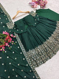Presenting New WW Real Modling Gown-Pent Dupatta Set Fully Stitched Ready To Wear