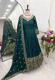 Presenting New WW Real Modling Gown-Pent Dupatta Set Fully Stitched Ready To Wear