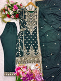 Presenting New Our WW Real Modling Products Pure Cinon Top-Plazzo and Dupatta Set Fully Stitched Ready To Wear 🔥😍🥰*