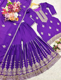 Presenting New Collection Pure Cinon Top-Sarara and Dupatta Set Fully Stitched Ready To Wear