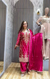 Presenting New Velvet Top -Pent  Dupatta Set Fully Stitched Ready To Wear