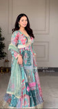 Presenting New Aliya-Cut Gown -Pent  Dupatta Set Fully Stitched Ready To Wear