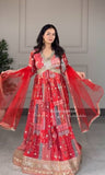 Presenting New Aliya-Cut Gown -Pent  Dupatta Set Fully Stitched Ready To Wear