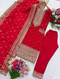 Launching New Disine Top-Pent With Dupatt Set