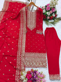 Launching New Disine Top-Pent With Dupatt Set