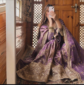 Presenting New Collection Heavy Chinon Silk Top-Sararo And Dupatta Set Fully Stitched Ready To Wear