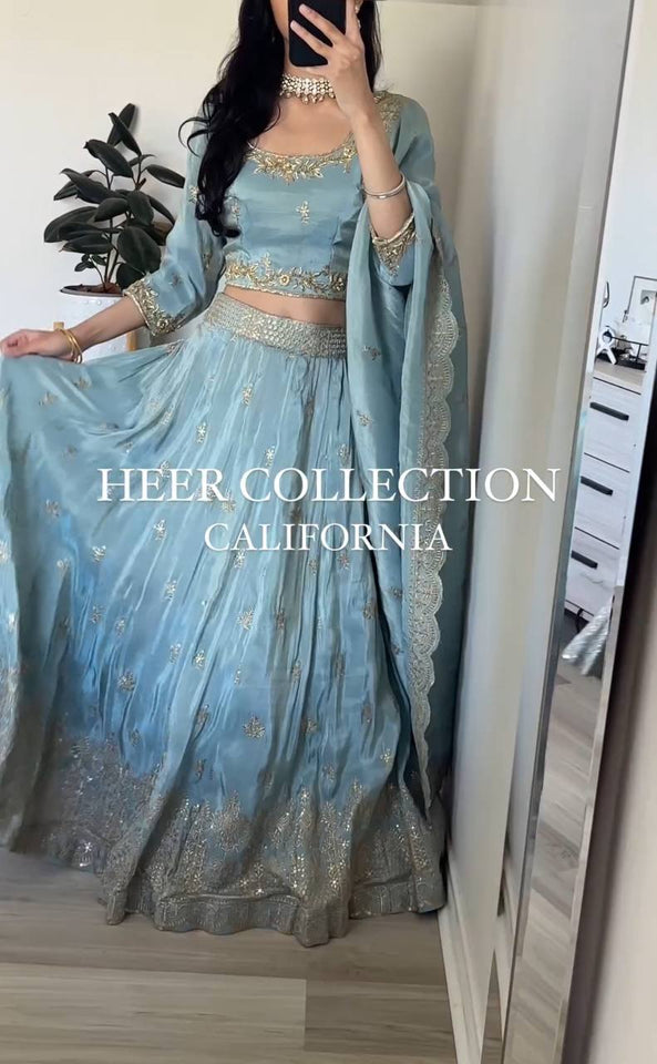 Launching New Disin Anarkali Lehenga Choli With Dupatt Set*👗👈