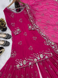 Top And Sharara With Dupatta