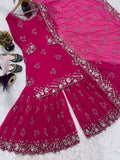 Top And Sharara With Dupatta