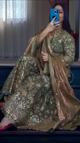 Launching New Designer Party Wear Look Top , Sharara Plazzo and Dupatta