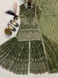 Launching New Designer Party Wear Look Top , Sharara Plazzo and Dupatta